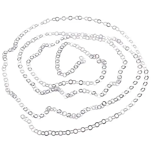 Lant argint 925, model cable rotund - lungime 1 metru