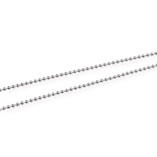 Lant argint 925 rodiat, model bead chain - 50cm