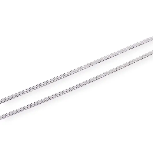 Lant argint 925 rodiat, model curb - 40cm