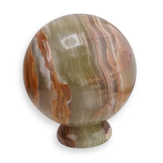 Sfera din Onix de Pakistan cu suport, 9cm