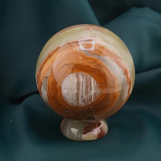 Sfera din Onix de Pakistan cu suport, 9cm, imagine 2