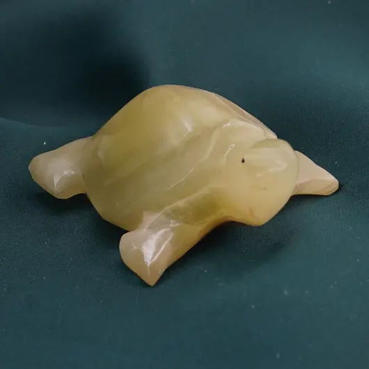Figurina slefuita din Onix de Pakistan, testoasa - 6,5cm, imagine 2