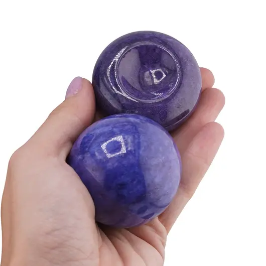 Sfera slefuita din Marmura diverse culori cu suport - 5cm, imagine 3