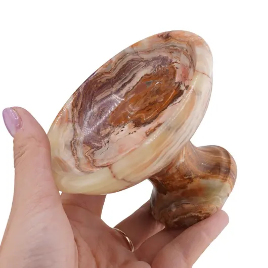 Fructiera din Onix de Pakistan, 10cm, imagine 5