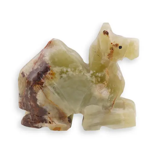 Figurina slefuita din Onix de Pakistan, camila - 6,5cm