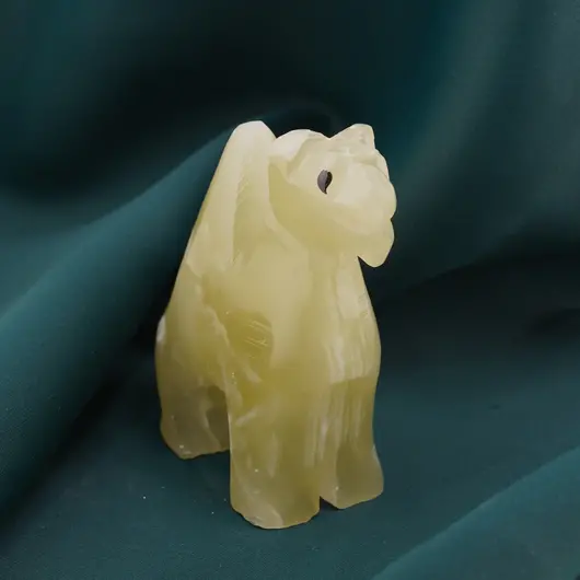Figurina slefuita din Onix de Pakistan, camila - 6,5cm, imagine 2