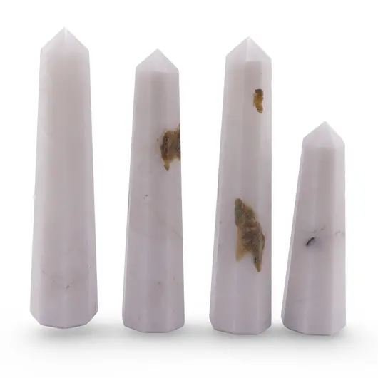 Turn / Obelisc cu opt fatete Opal alb, 60-75g