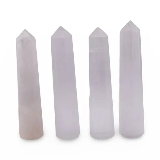 Turn / Obelisc cu opt fatete Selenit, 70-80g
