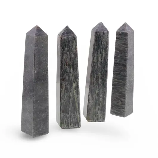 Turn / Obelisc cu patru fatete Amfibolit, 90-110g, imagine 2