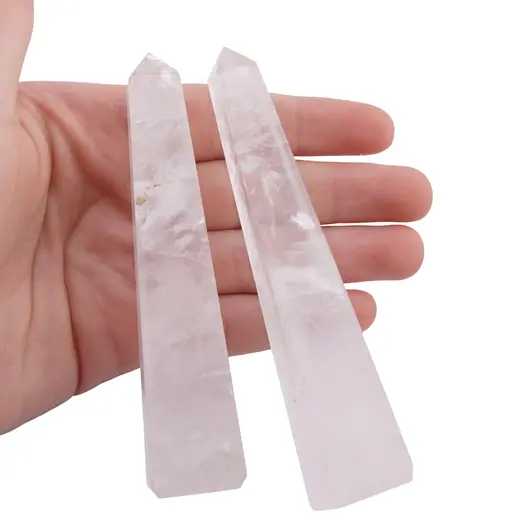 Turn / Obelisc cu patru fatete Cristal de stanca, 75-90g, imagine 3