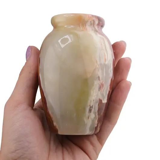 Vaza din Onix de Pakistan diverse forme, 6x10cm, imagine 5