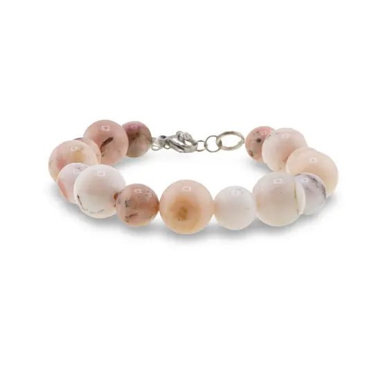 Bratara Opal roz sfere, 10-12mm, imagine 2