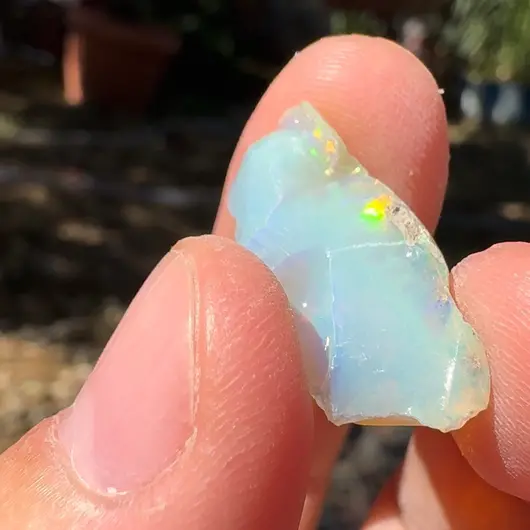Opal Etiopian de Foc, brut, E11, imagine 2