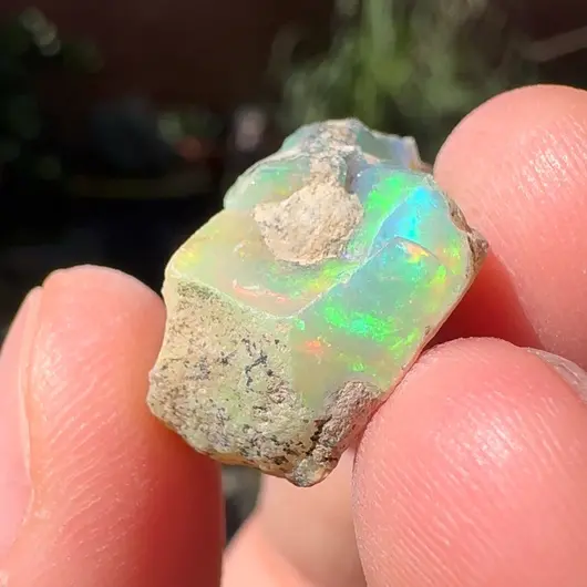 Opal Etiopian de Foc, brut, E12, imagine 2