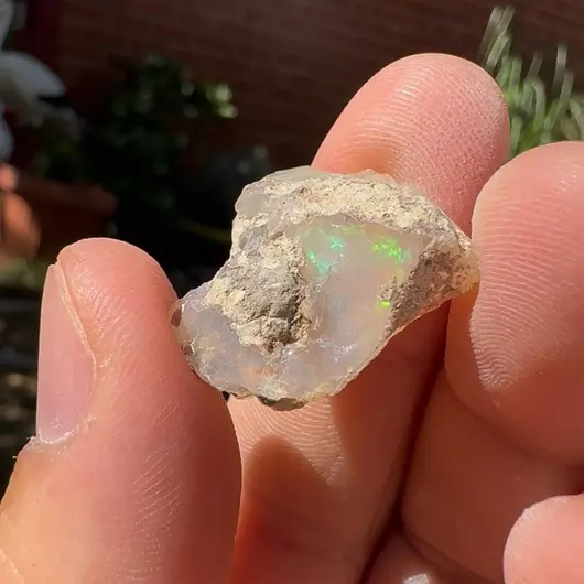 Opal Etiopian de Foc, brut, E28, imagine 2