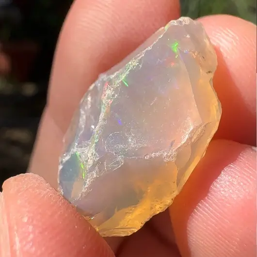 Opal Etiopian de Foc, brut, E31, imagine 2