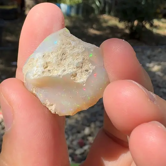 Opal Etiopian de Foc, brut, E33, imagine 2