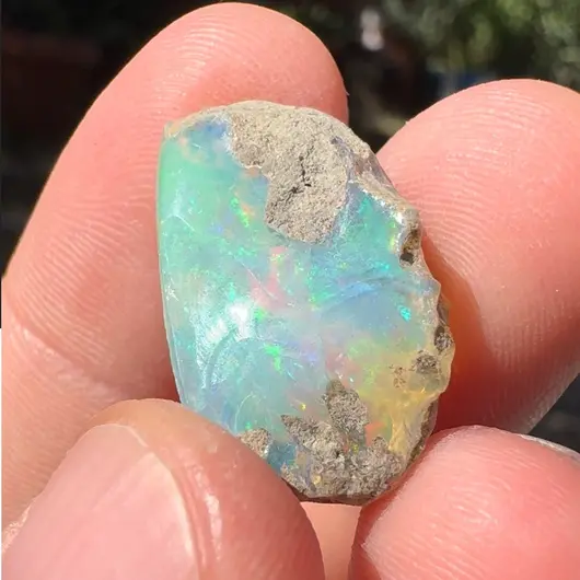 Opal Etiopian de Foc, brut, E5, imagine 2