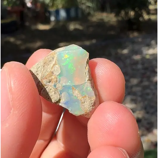 Opal Etiopian de Foc, brut, E8, imagine 2