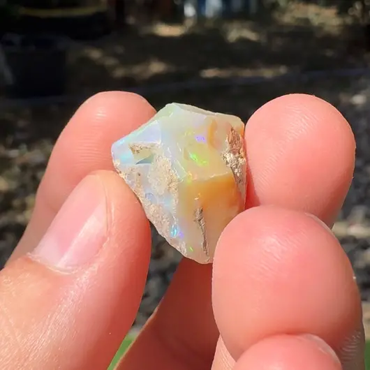 Opal Etiopian de Foc, brut, E9, imagine 2