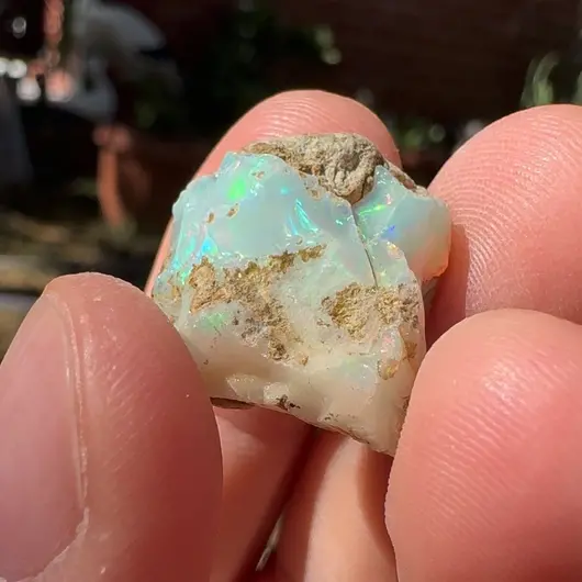 Opal Etiopian de Foc, brut, E34, imagine 2