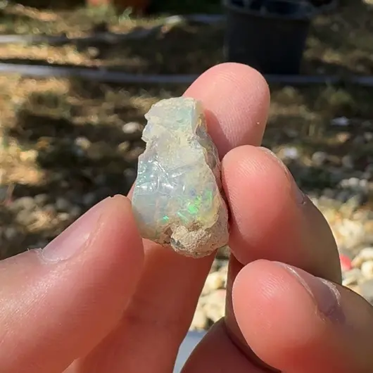 Opal Etiopian de Foc, brut, E39, imagine 2