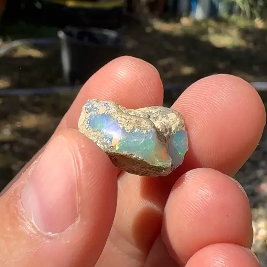 Opal Etiopian de Foc, brut, E46, imagine 2