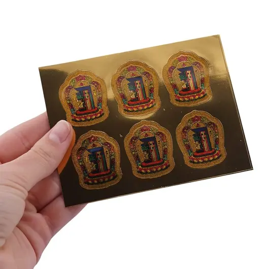 Abtibild sticker Feng Shui Kalachakra stupa - 6 buc, imagine 2
