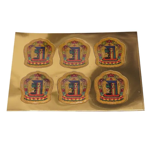 Abtibild sticker Feng Shui Kalachakra stupa - 6 buc