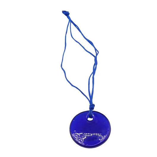 Amuleta Feng Shui rotunda cu ochi protector din sticla, 3cm, imagine 2