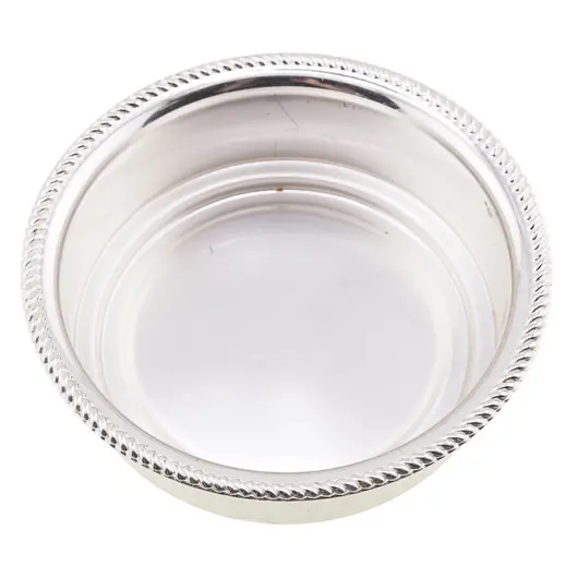 Bol metalic decorativ vintage cu margini impletite - 12cm, imagine 2