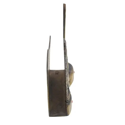 Decoratiune vintage din alama suport pentru servelete cu tematica egipteana, 7cm, imagine 2