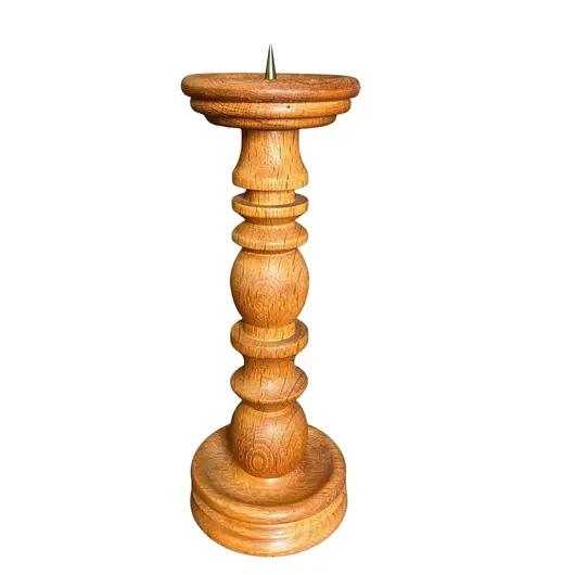 Sfesnic vintage din lemn, stil rustic - 36cm