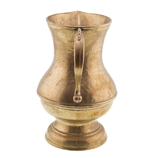 Ulcior vintage din alama cu maner ornamentat, 16cm, imagine 2