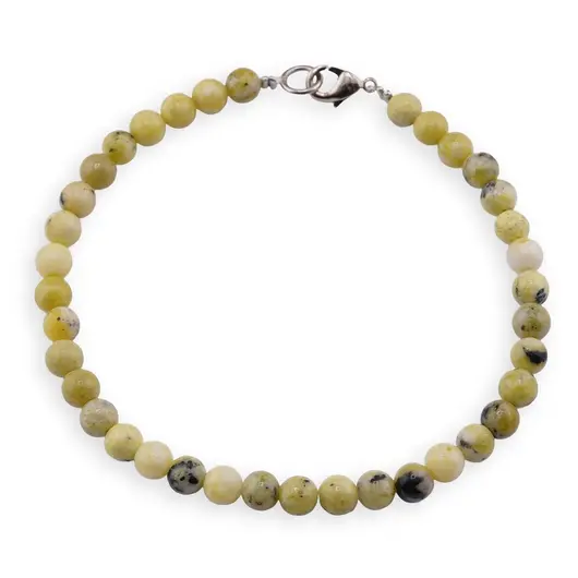 Bratara Jad olive sfere 4mm