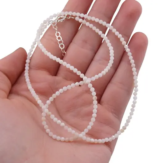 Colier Opal sfere fatetate cu Argint 925, 2mm, imagine 4