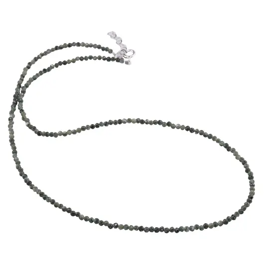 Colier Serafinit sfere fatetate cu Argint 925, 2mm