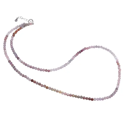 Colier Spinel multicolor sfere fatetate cu Argint 925, 3mm