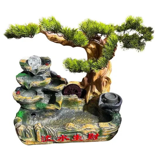 Fantana arteziana electrica, decoratiune Feng Shui pentru interior, model bonsai