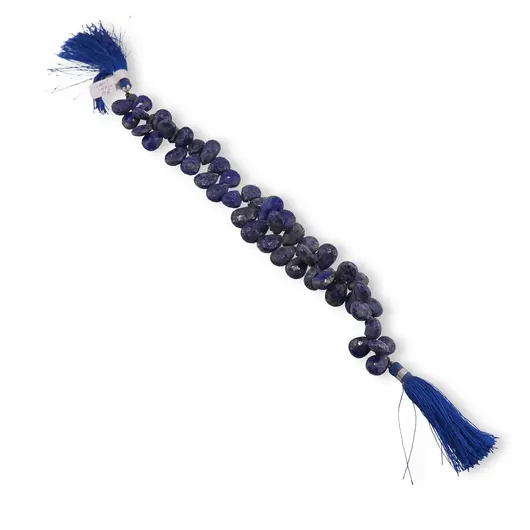 Sirag unicat briolete fatetate Lapis Lazuli, M6, imagine 2