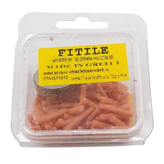 Fitile portocalii cu suport de pluta, 30g