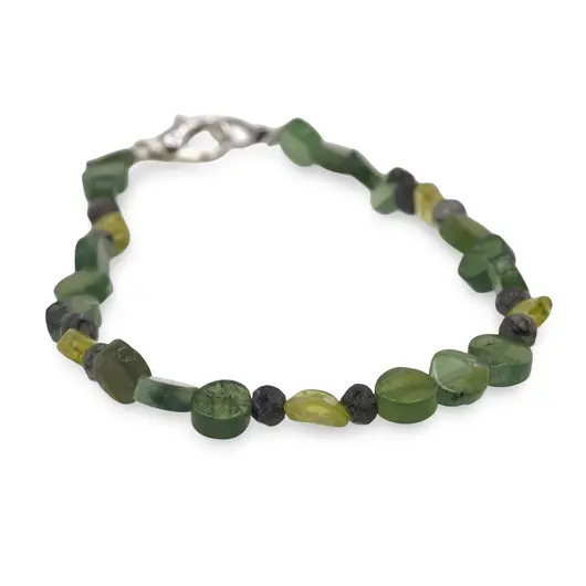 Bratara Talismanul Vindecarii - Peridot, Jad 4-6mm si Cuart turmalinat 4mm, imagine 2
