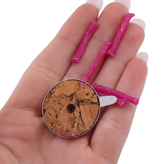 Fitile roz cu suport de pluta, 10buc, imagine 3