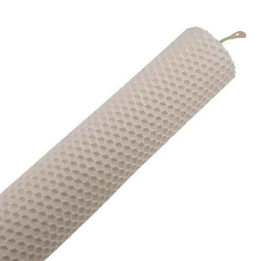 Lumanare fagure din ceara de albine naturala, 33cm - alba, imagine 2