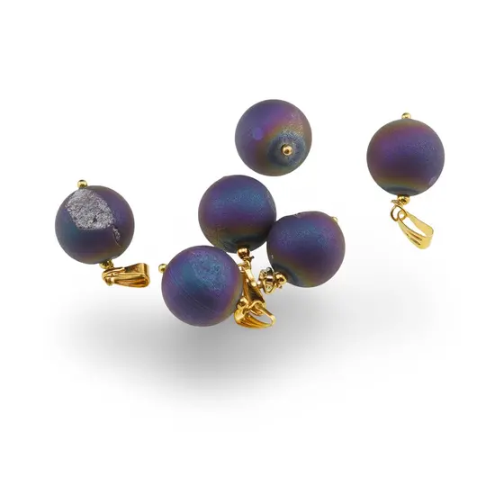 Pandantiv Cuart Titan Aura sfera, 14mm, imagine 2