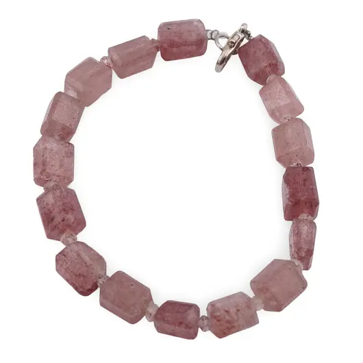 Bratara Aventurin rosu fatetat 8-10mm si discuri fatetate 4mm