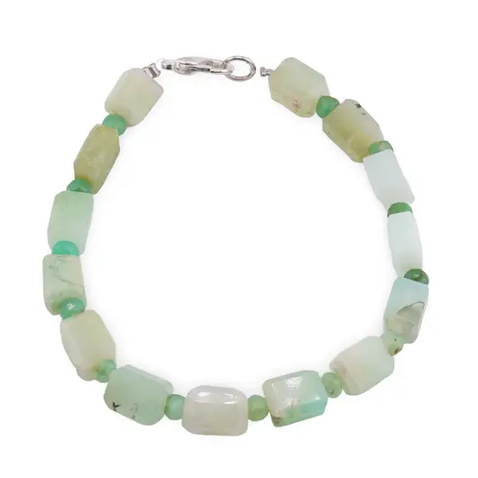 Bratara Crisopraz A+ fatetat 8-10mm si discuri fatetate 4mm