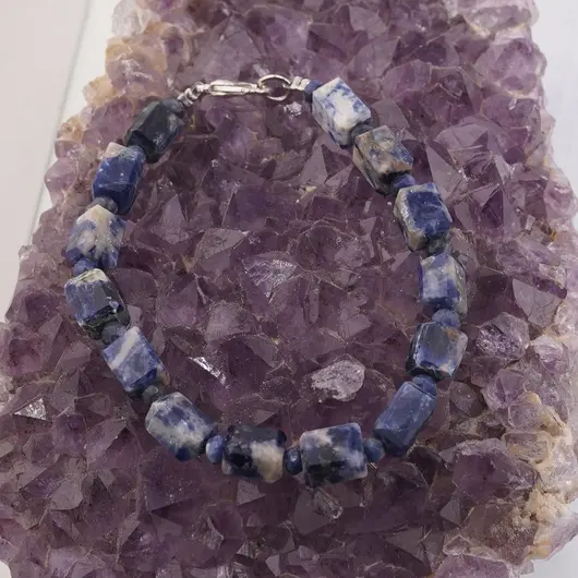 Bratara Sodalit fatetat 8-9mm si discuri fatetate 4mm, imagine 2