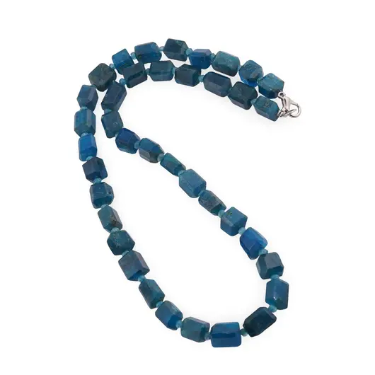 Colier Apatit fatetat 8-10mm si discuri fatetate 3mm