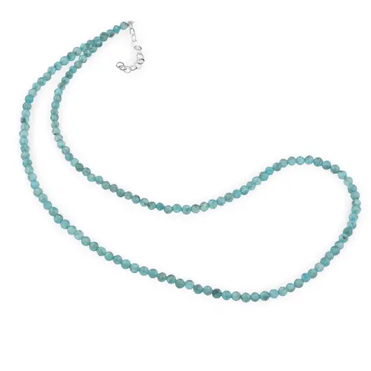 Colier Apatit sfere fatetate, 3mm